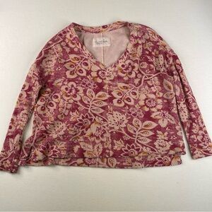 Anthropologie Pilcro Moira Floral Thermal Top XS